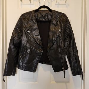 Topshop Black Leather Jacket